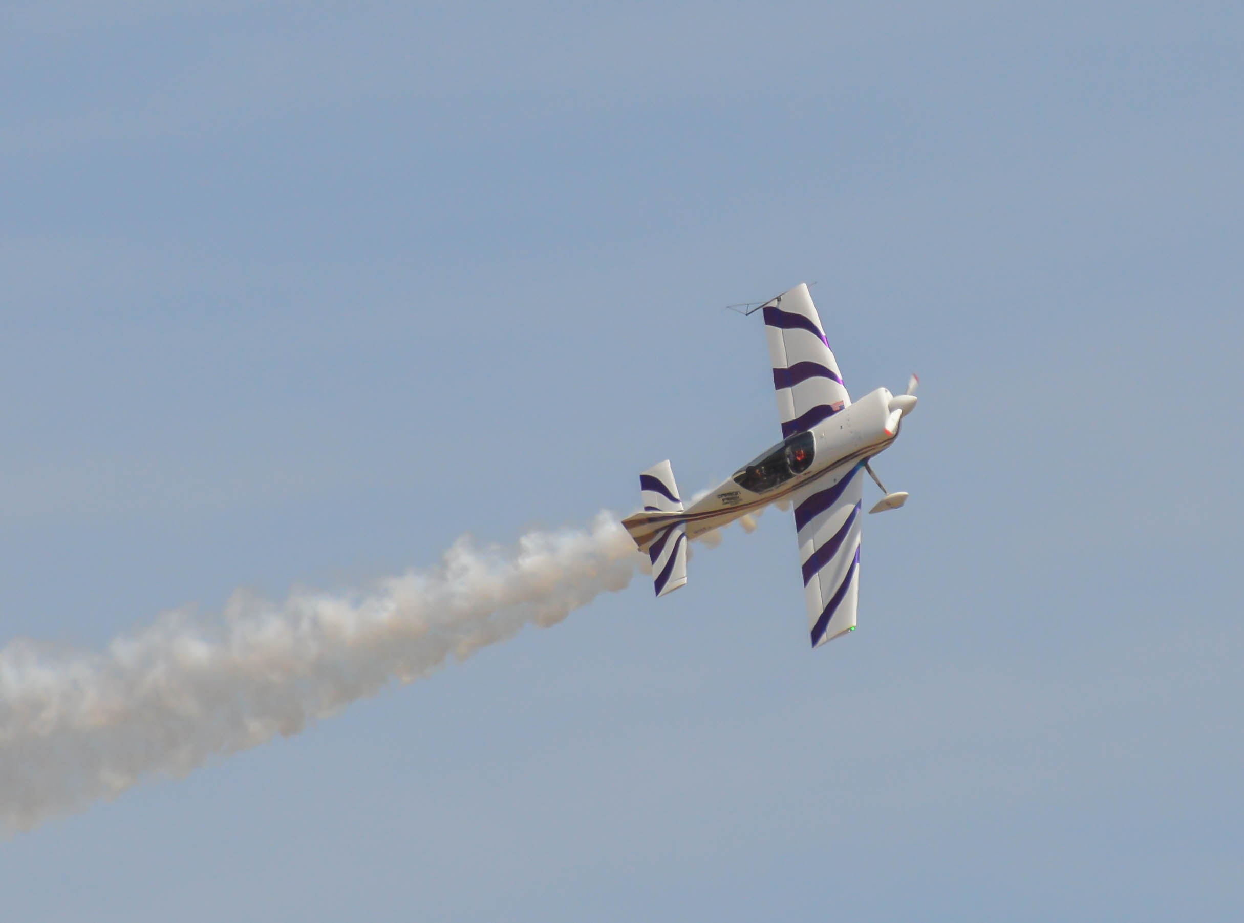 Put on a heck of an aerobatic demonstration